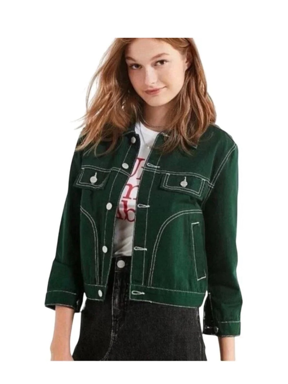 UNIF Woody Green Trucker Jacket